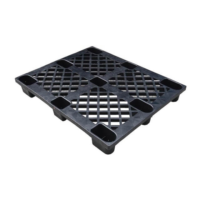 light duty cheap one way shipping reycled black disposable plastic pallet for export