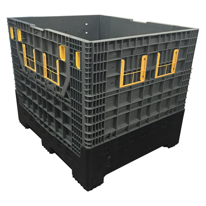 Heavy Duty Large Stackable Hdpe Collapsible Plastic Box Pallets
