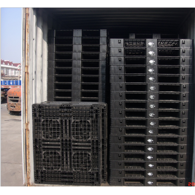 1200 x 800 plastic stamped euro pool pallet in 40ft container